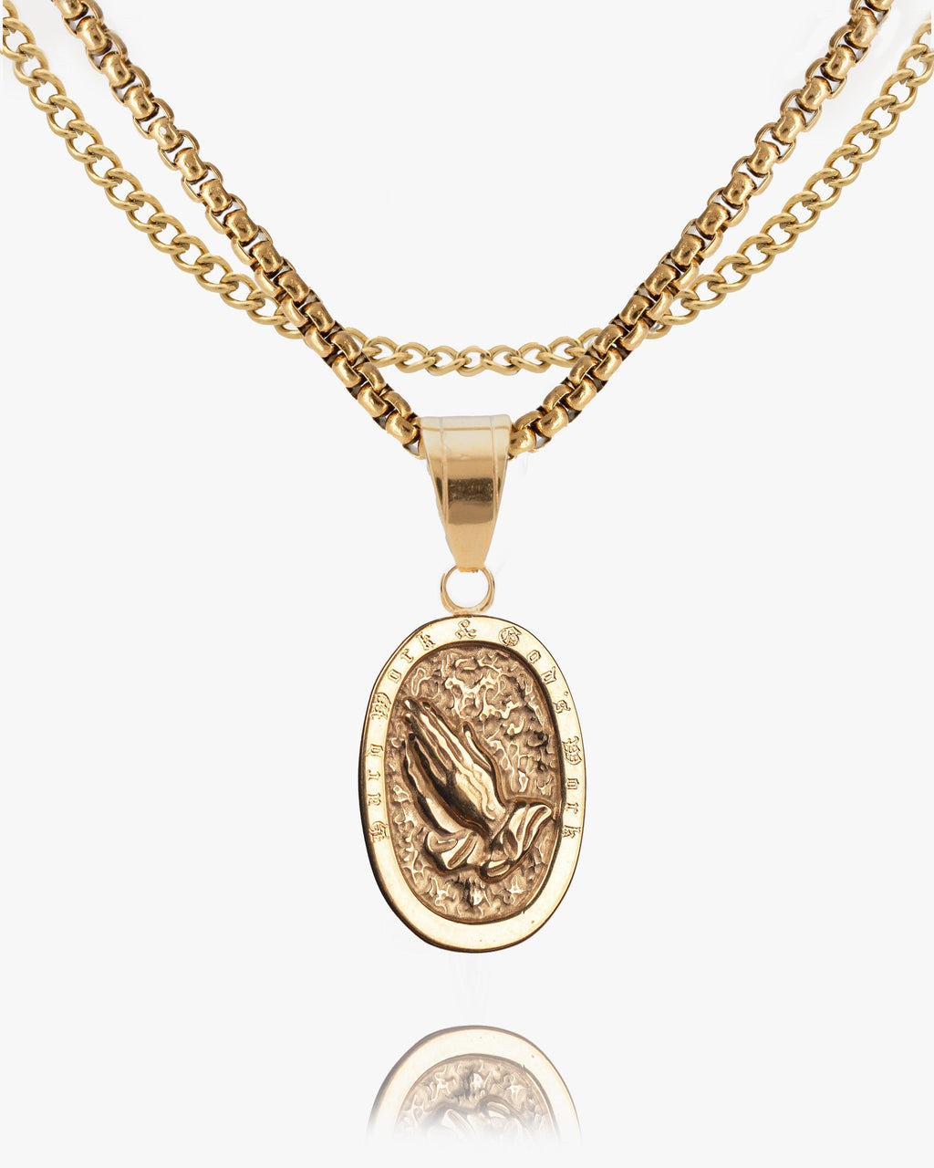 Hard Work & God's Work Coin Pendant