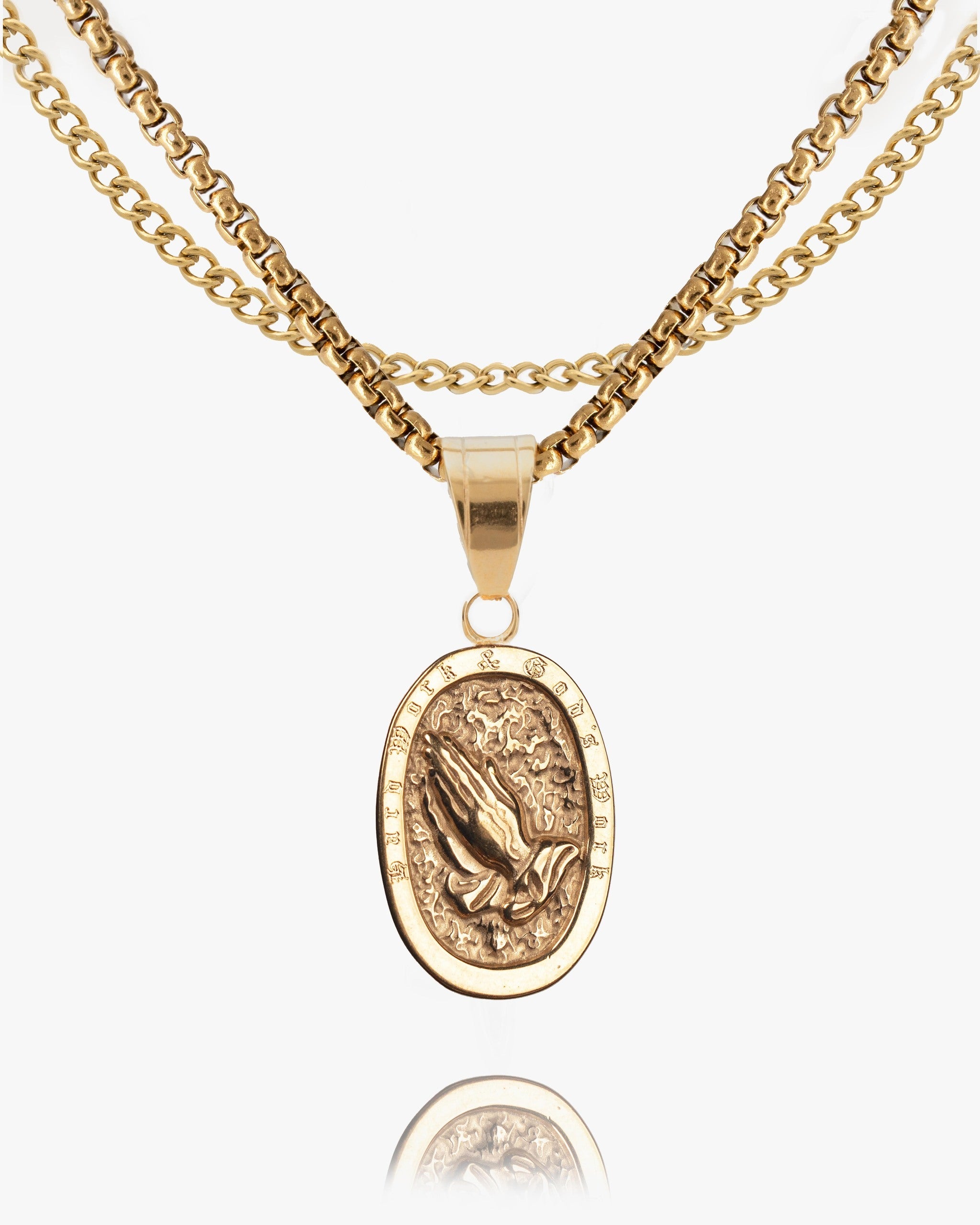 Hard Work & God's Work Coin Pendant