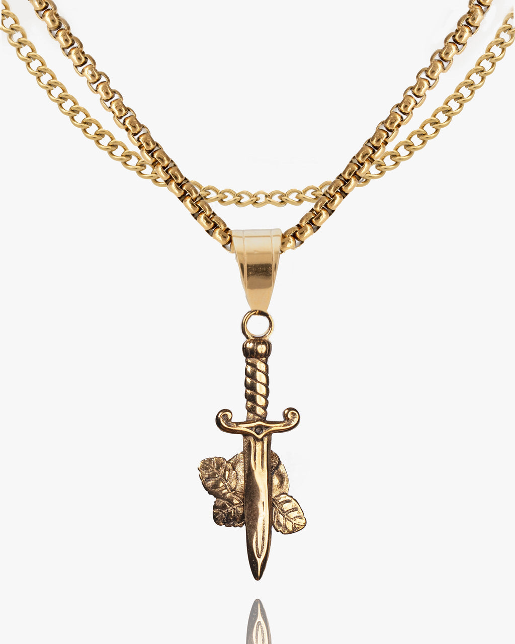 Daggered Rose Pendant