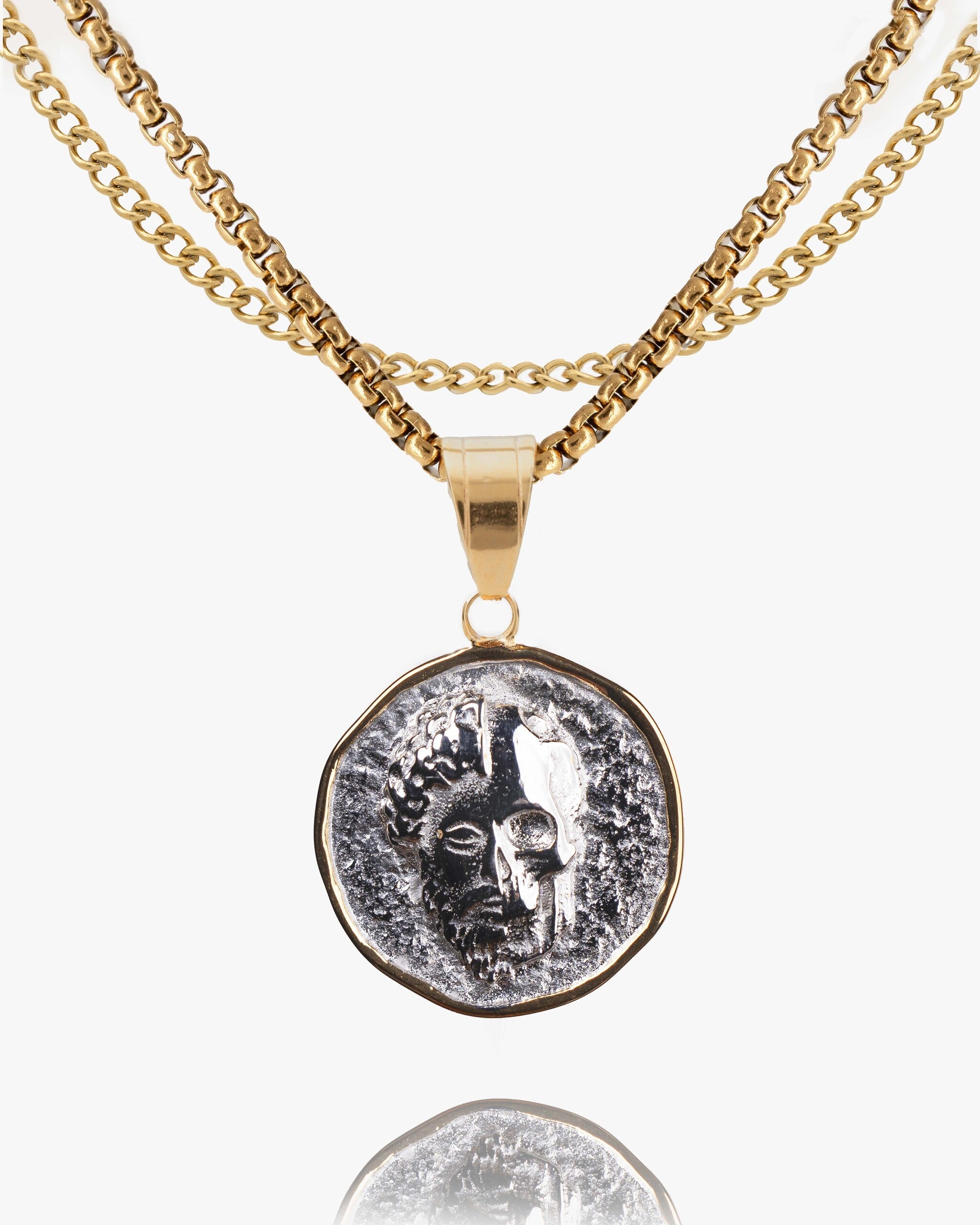 Marcus Aurelius Memento Mori Coin Pendant