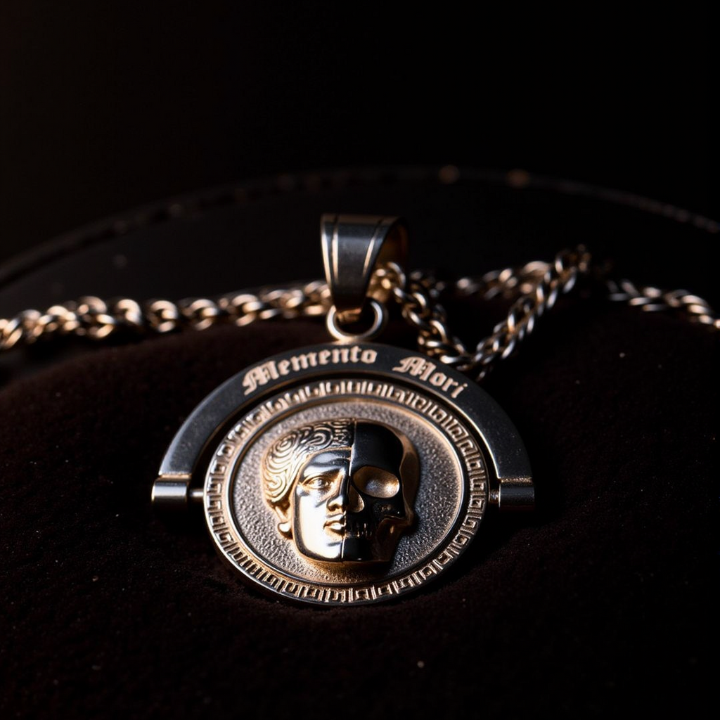 Memento Mori Double Sided Pendant