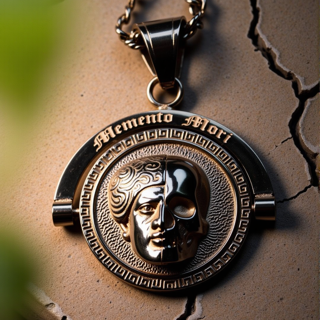 Memento Mori Double Sided Pendant