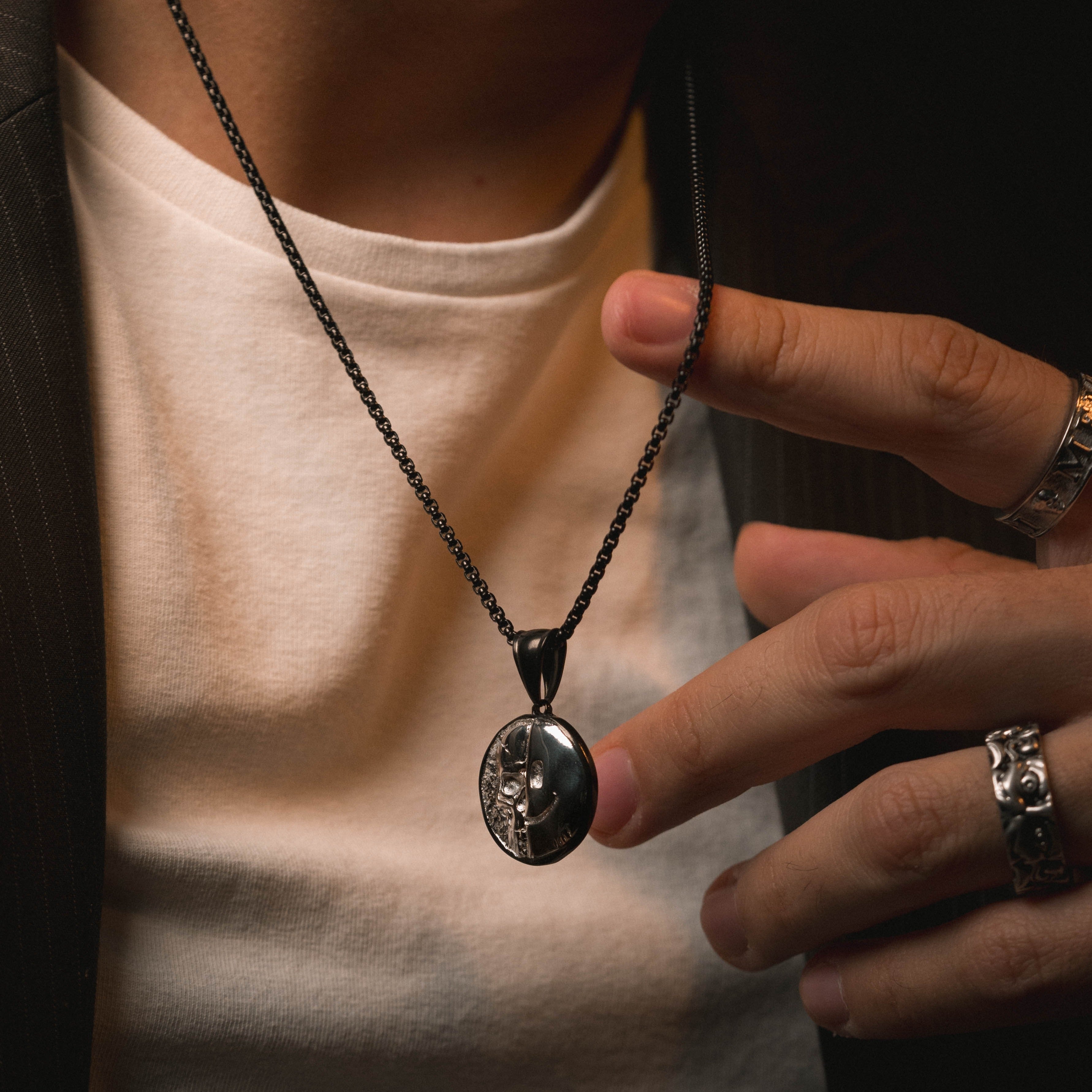 Death Smile Memento Mori Coin Pendant