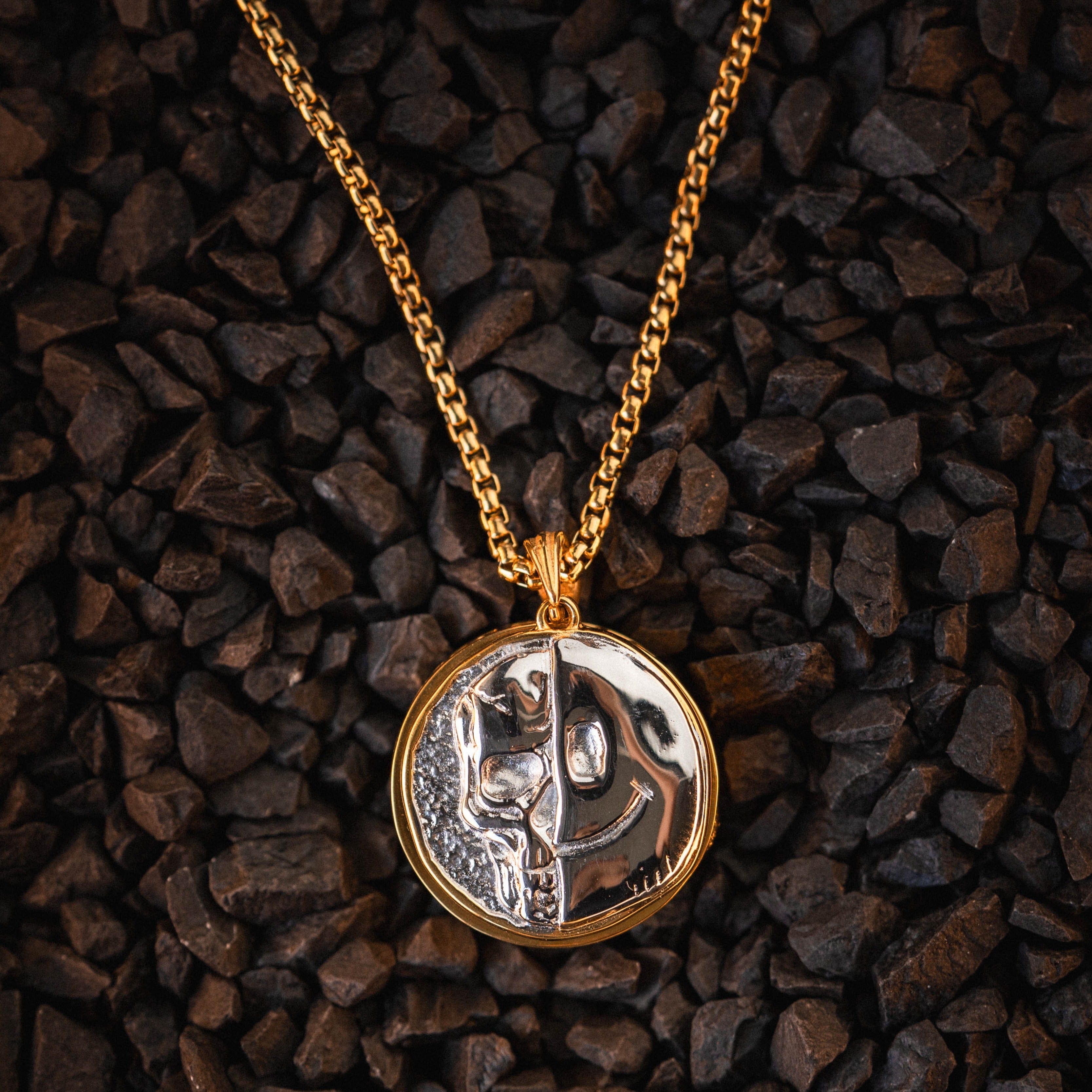 Death Smile Memento Mori Coin Pendant