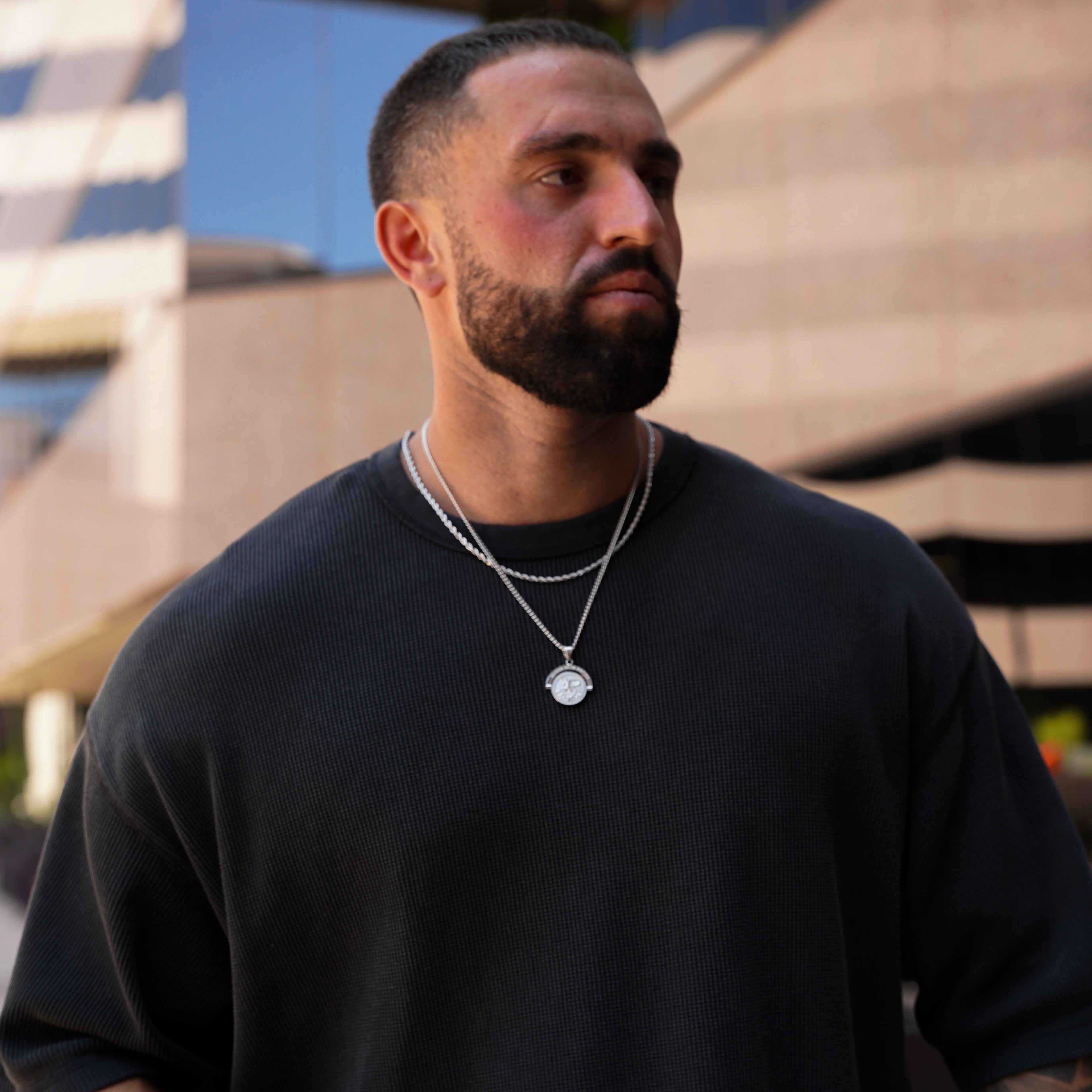 St. Michael Double Sided Pendant