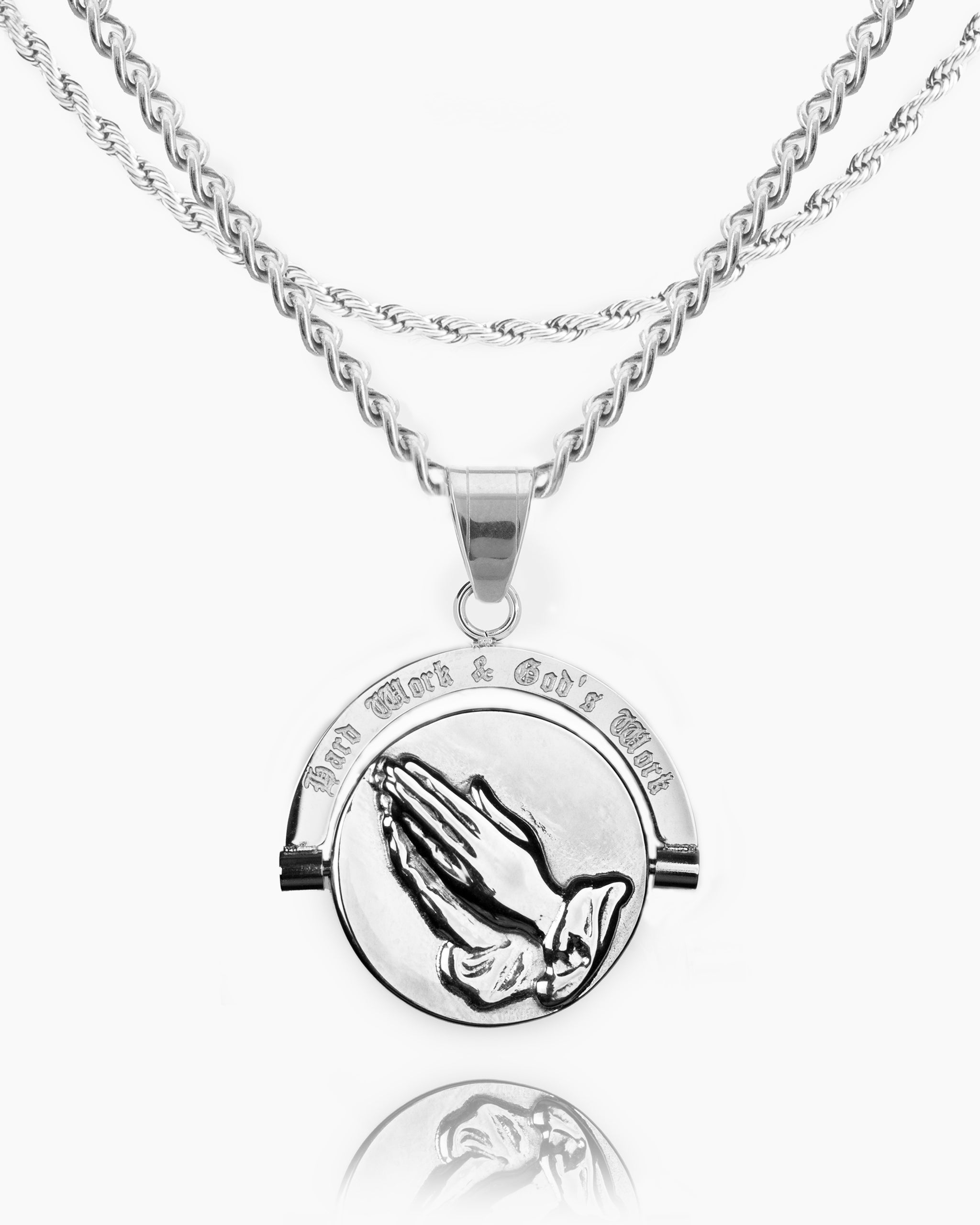 Lion's Prayer Double Sided Pendant