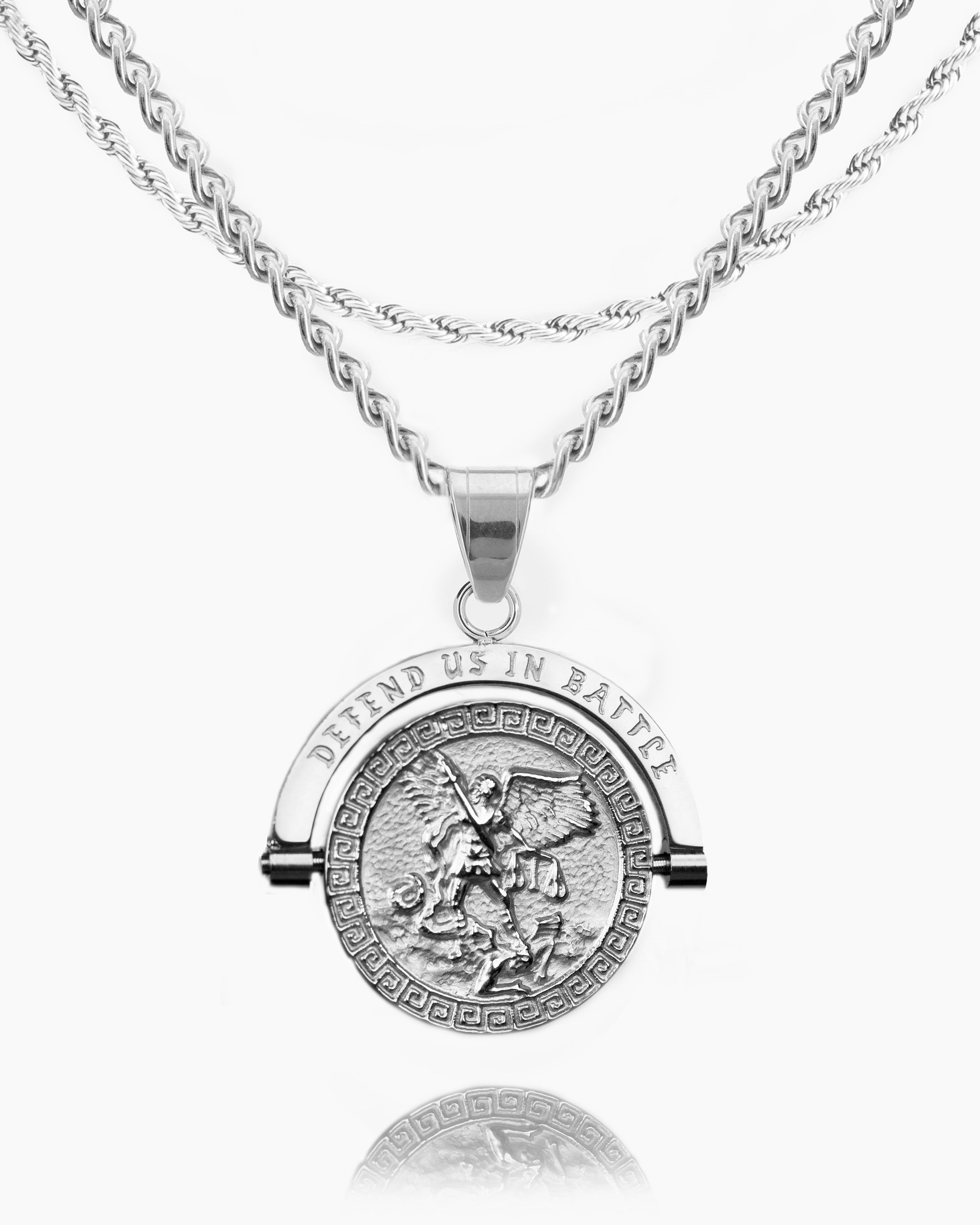 St. Michael Double Sided Pendant