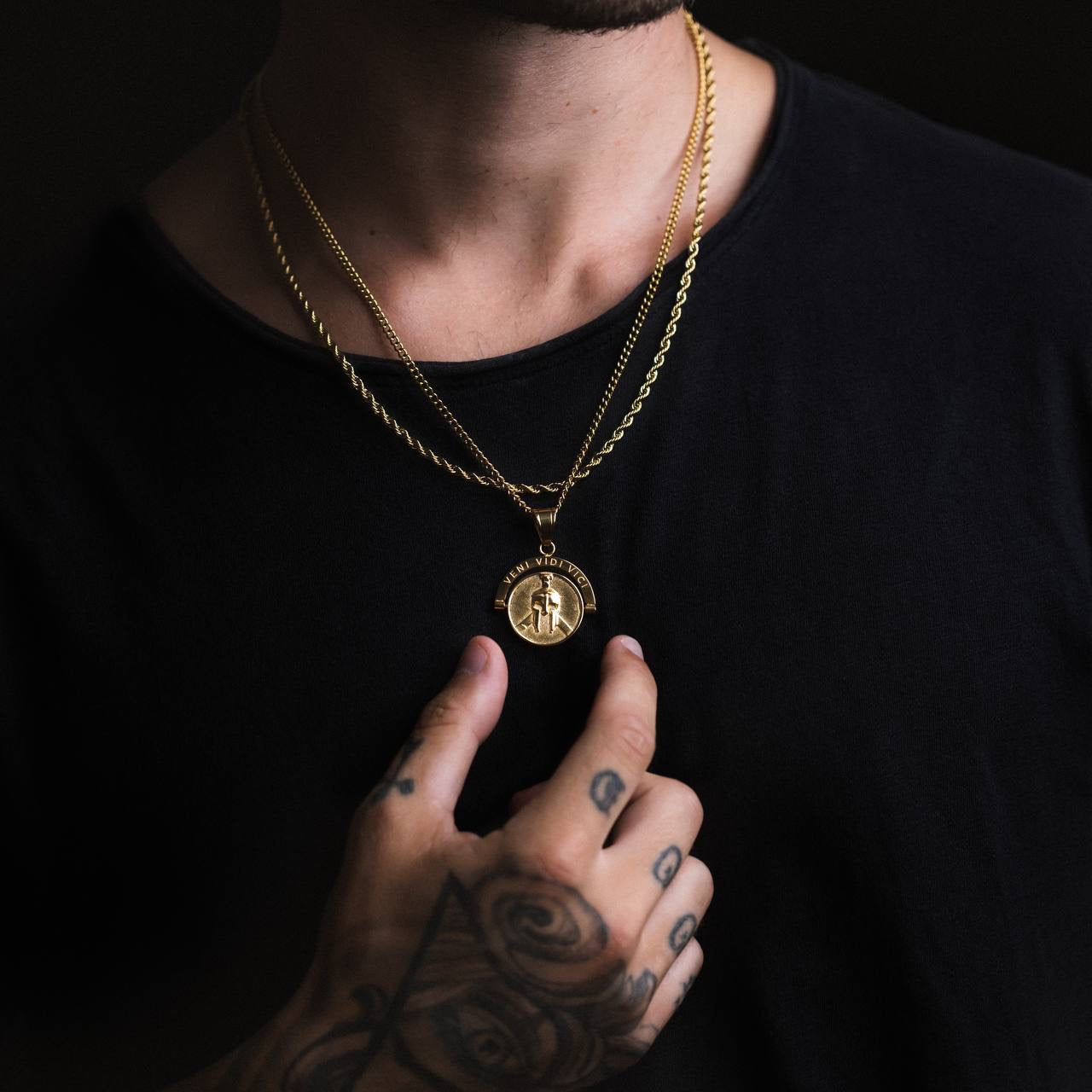 Warrior Veni Vidi Vici Double Sided Pendant