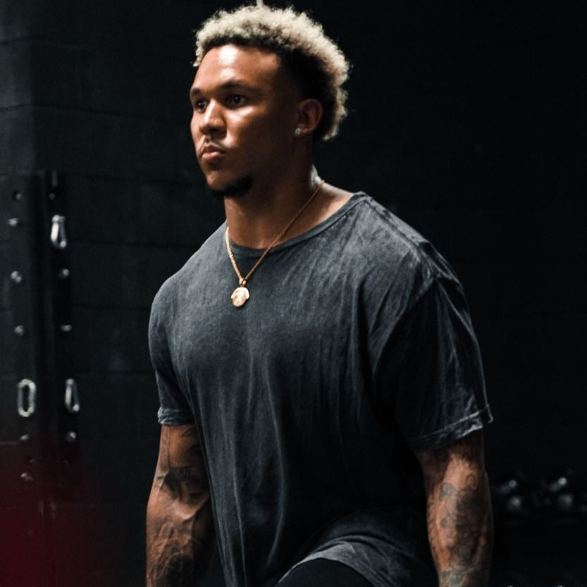 Trident Conquer From Within Double Sided Pendant