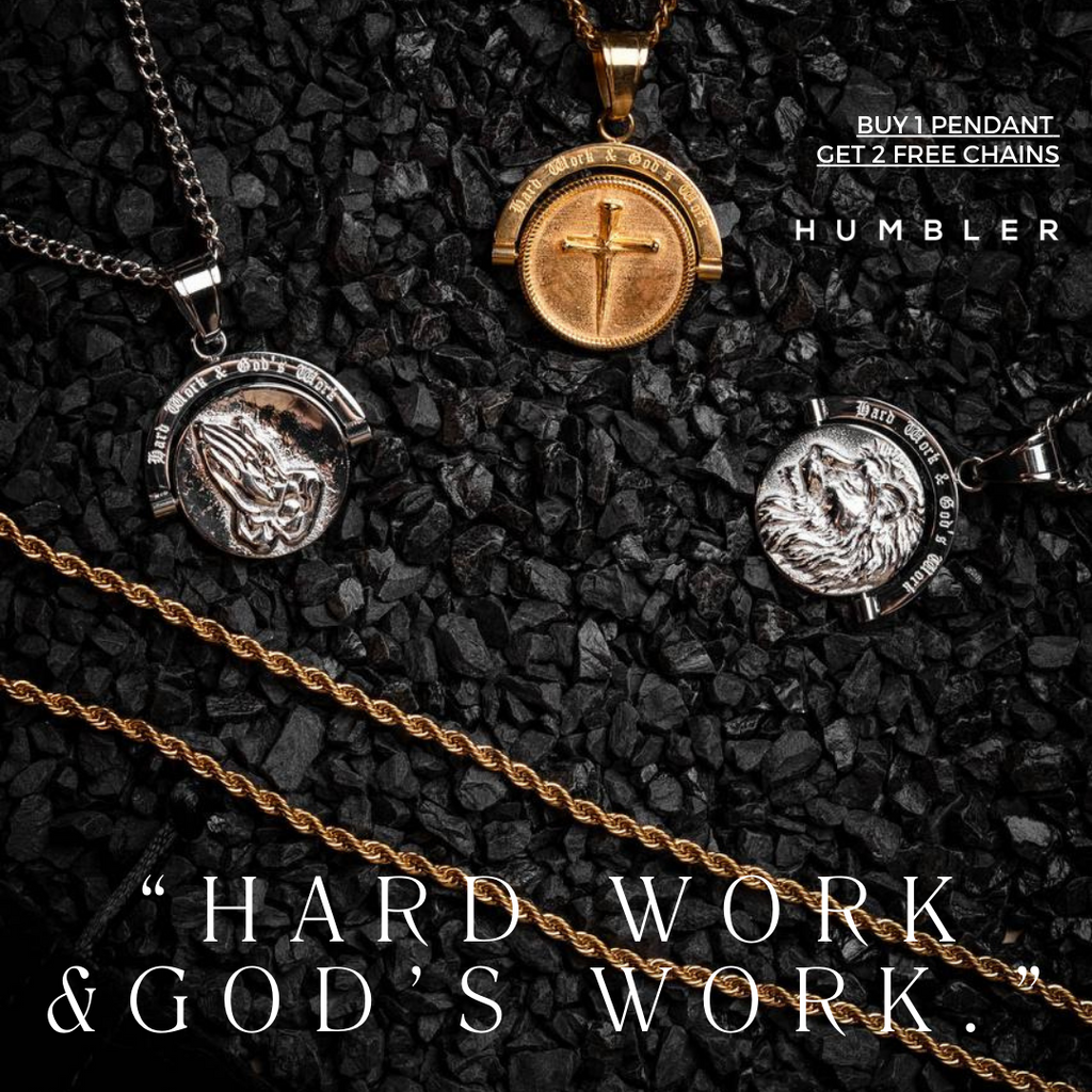 Lion's Prayer Double Sided Pendant