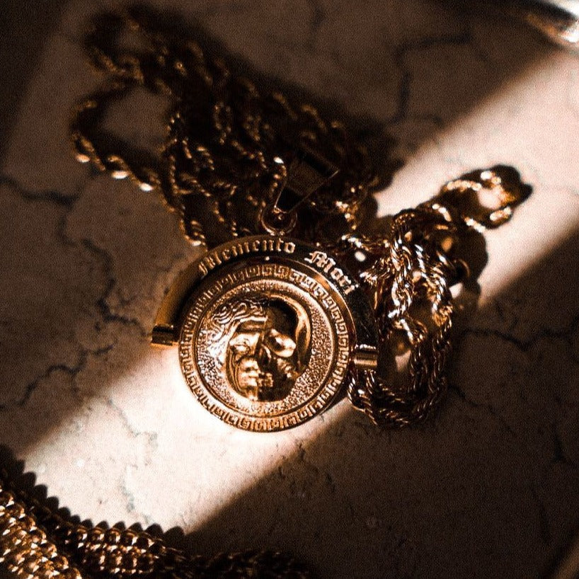 Memento Mori Double Sided Pendant